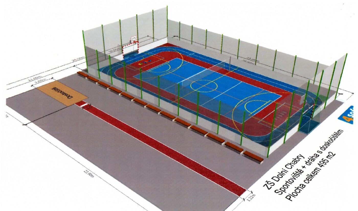 Rekonstrukce sportoviště za školou má vybraného zhotovitele