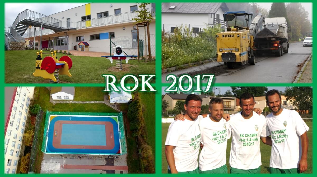 Rok 2017: Nová školka a hřiště, noční bus, opravy silnic i divadlo a fotbal