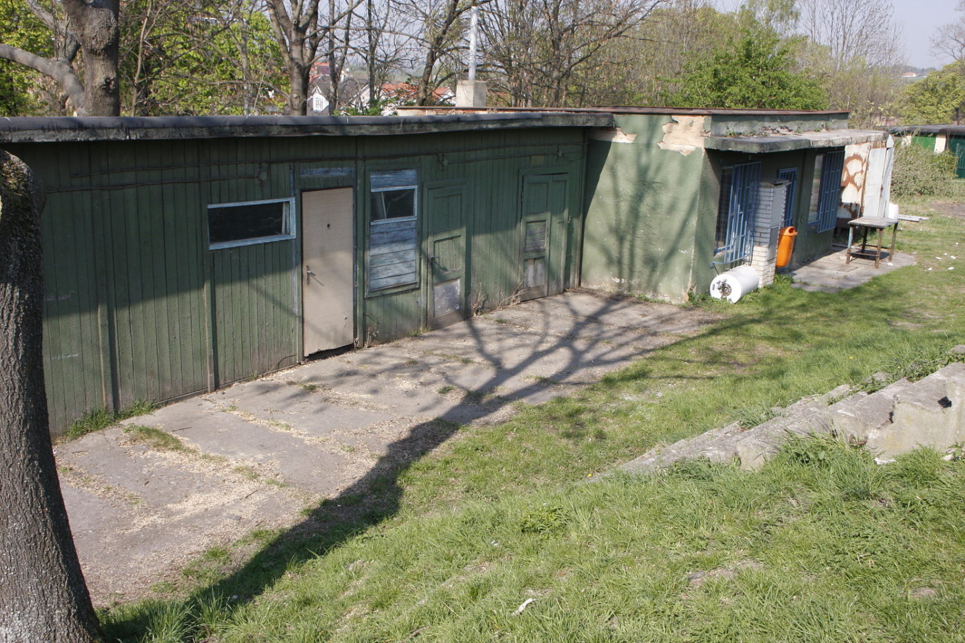 Historie kabin chaberských fotbalistů