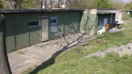 Historie kabin chaberských fotbalistů