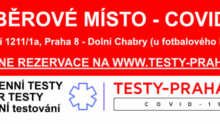 DRIVE-IN odběrové testovací místo na COVID-19 – Dolní Chabry